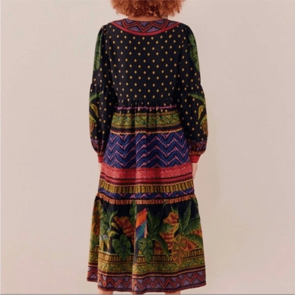 FARM Rio forest tapestry midi dress - Picture 3 of 8